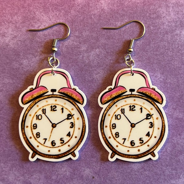 Clock Earrings Etsy