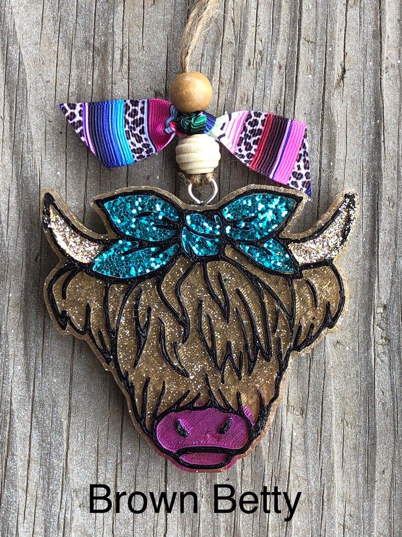Highland Cow Air Freshener/ Wholesale Freshies Etsy