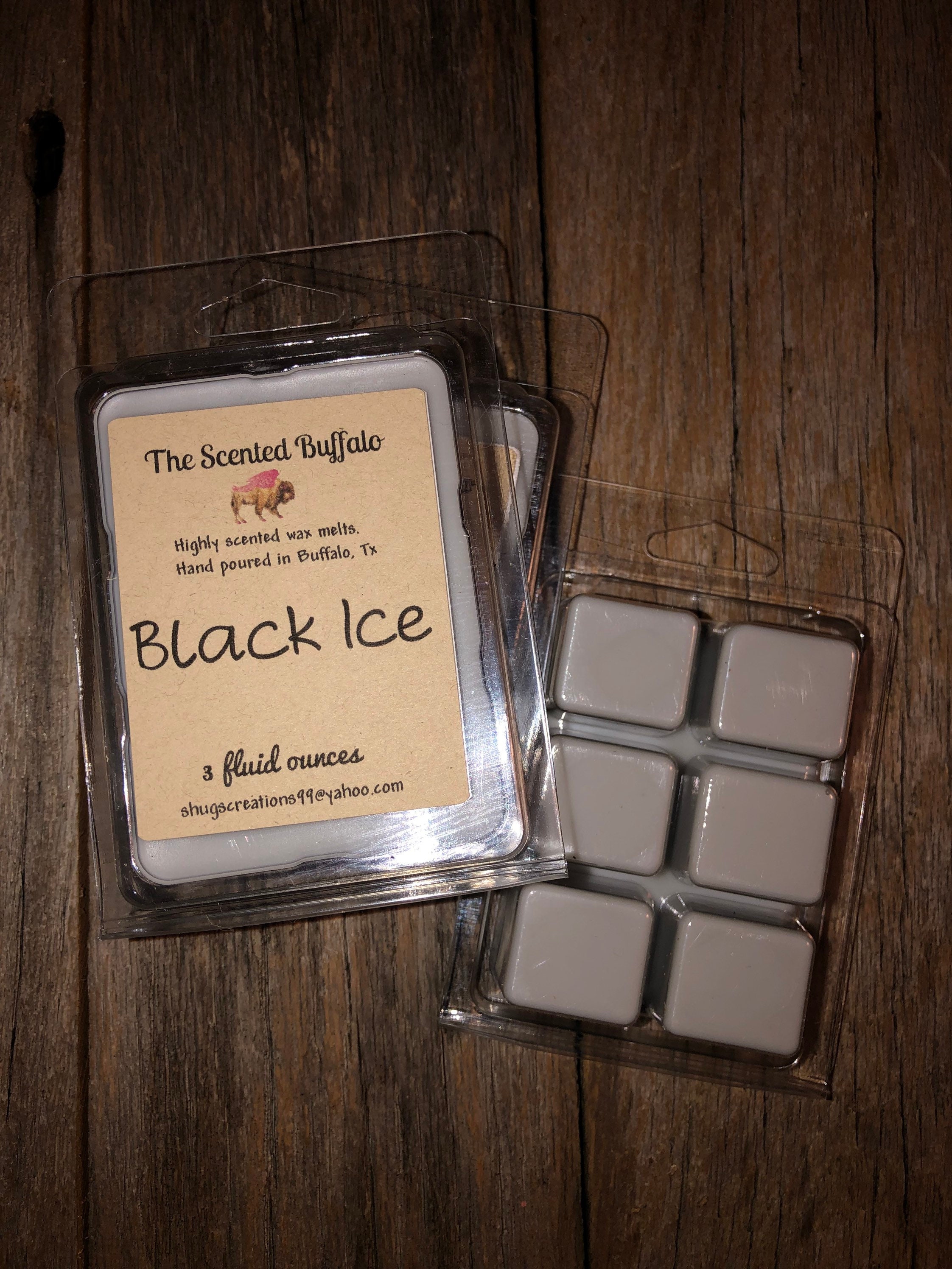 Black Ice wax melts wax tarts black ice candle frameless Etsy