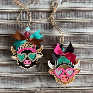 Cow Car Freshie: Trucker Hat Air Freshener