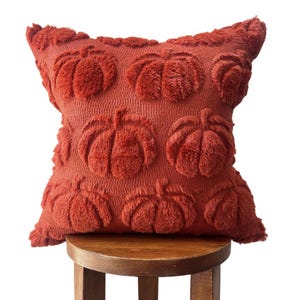 Cozy Fall Pumpkin Pillow Cover - Fall Decor - Fall Pillow Cover - Autumn Pillow Cover - Pumpkin Pillow - Autumn Decor - 18x18 Pillows