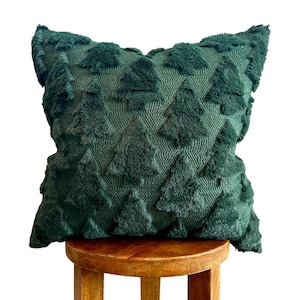 Christmas Pillows, Christmas Tree Pillow, Green Christmas Pillow, Christmas Pillow Cover, Christmas Pillow, Holiday Pillow, Evergreen Pillow