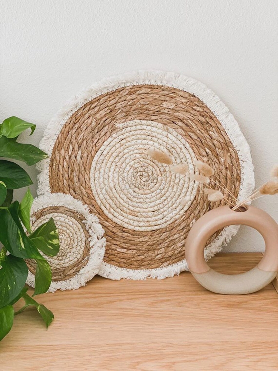 Bohemian wall decor bohemian placemats fringe placemat Etsy