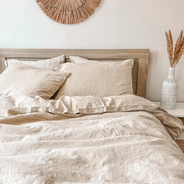 Natural Linen Duvet Etsy