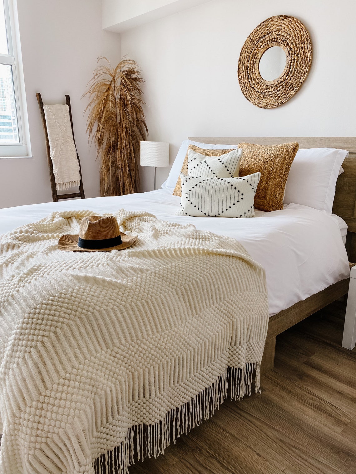 PREORDER Cream Throw Blanket Ivory Throw Blanket White Etsy