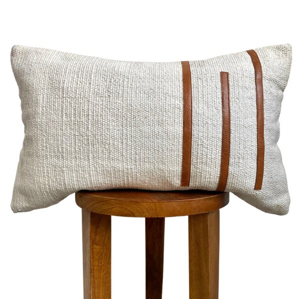 Leather Throw Pillows Etsy