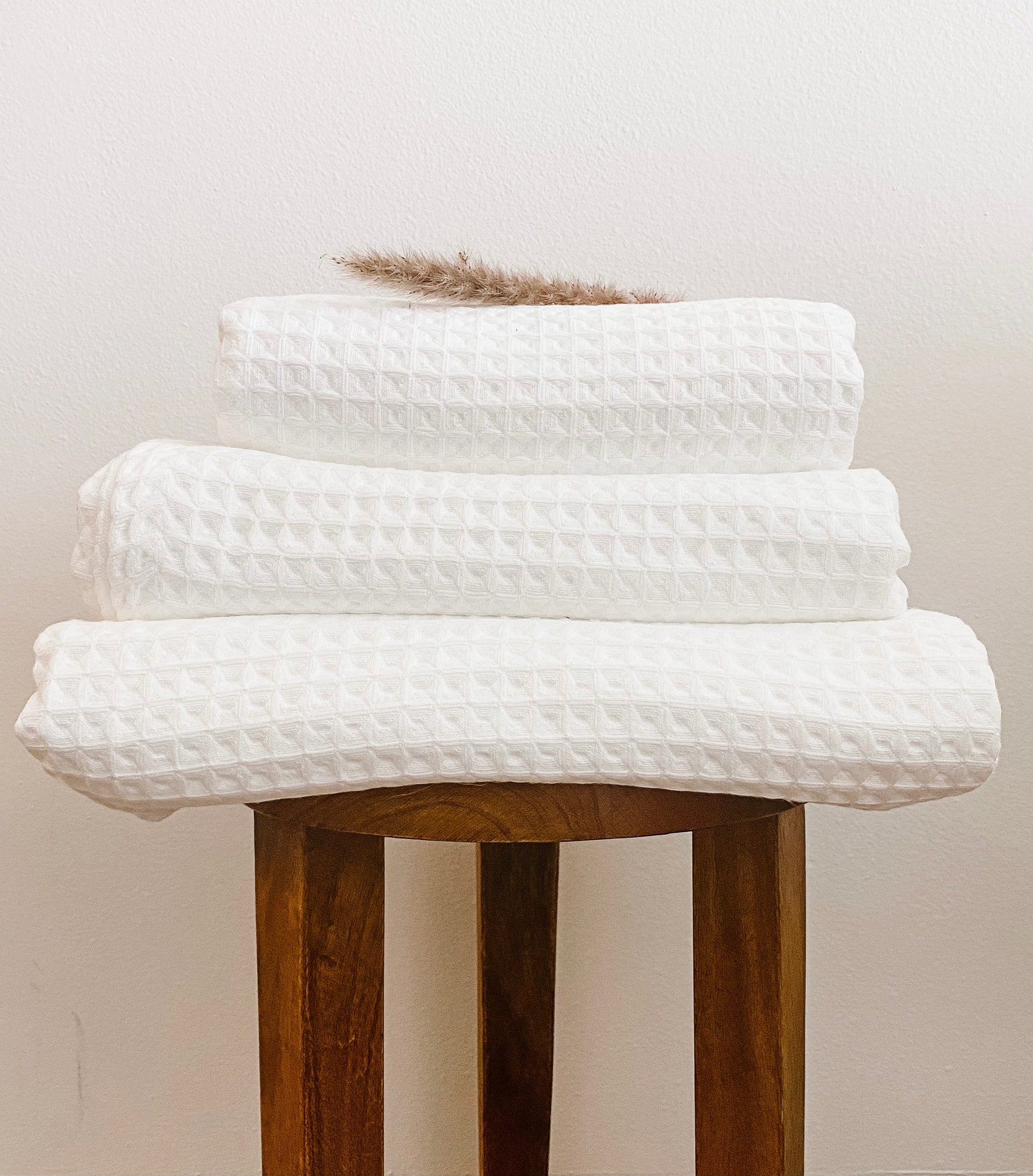 White Waffle Towels Organic Waffle Towels Waffle Bath Etsy