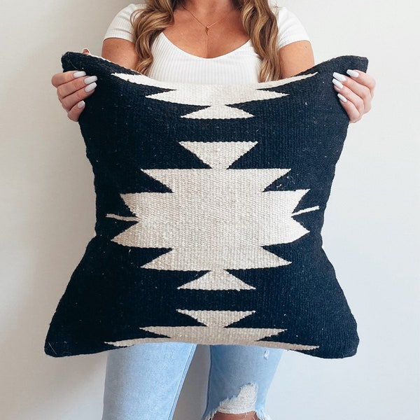 Aztec Pillow Cover,  Southwestern Pillow Cases, Black pillows for couch,  Black Home Decor Accent, Black Boho Pillows, Outdoor Pillow Covers