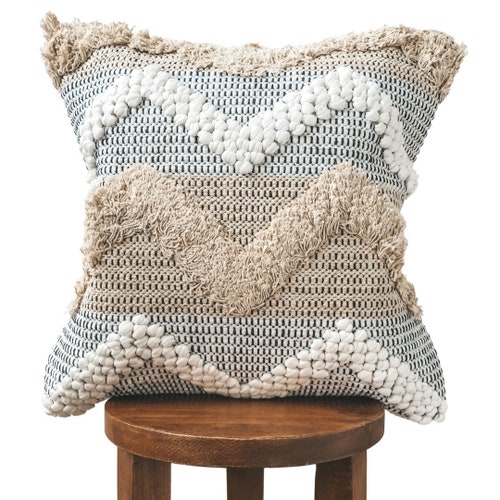 Boho Pillow Cover Bohemian Decorative Pillows Morrocan Etsy