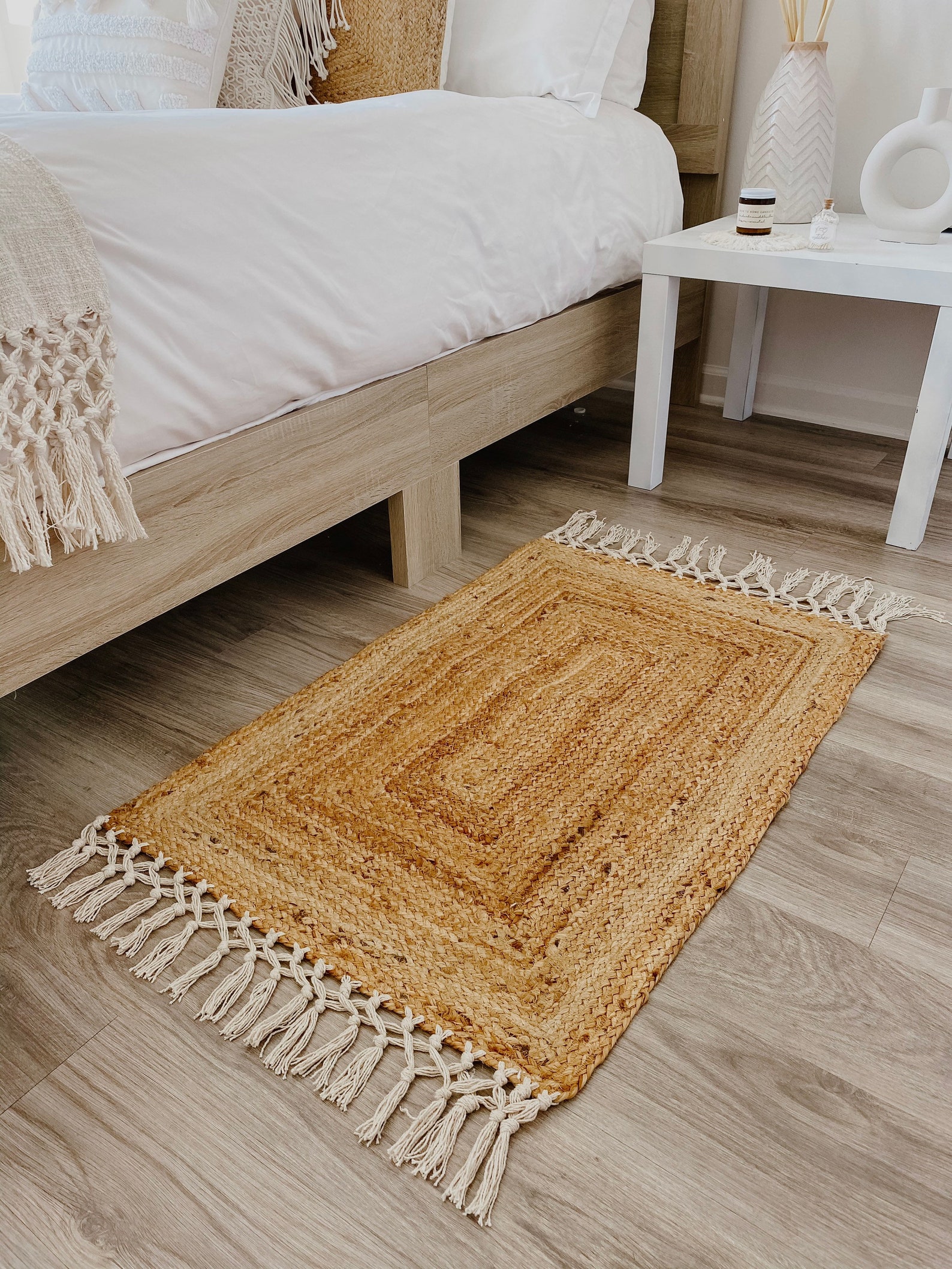 PREORDER Jute fringe rug Jute kitchen mat Jute entryway Etsy