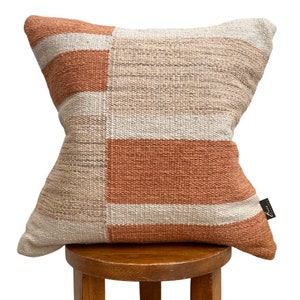 Ambiance automnale : housses de coussin décoratives orange brûlé et rouille, 20 x 20, coussin fait main orange rouille