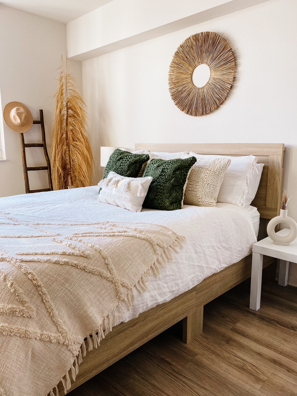 Ivory Bohemian Lumbar Pillow Tassel Lumbar Pillow Cover Etsy