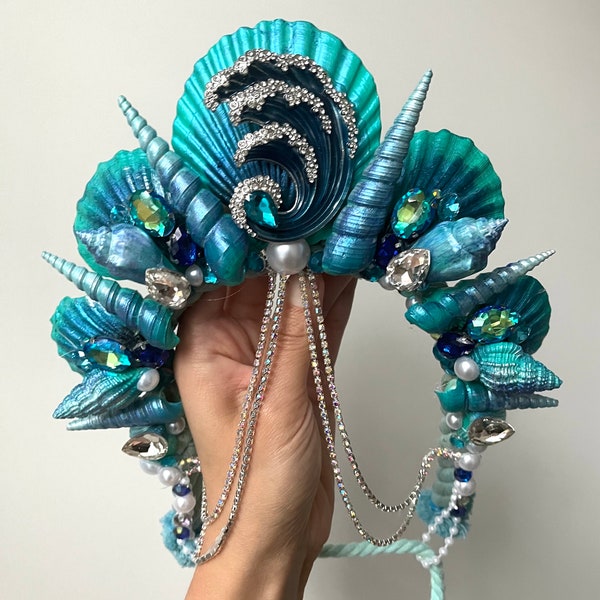 Adult Mermaid Crown (Teal Tidings)