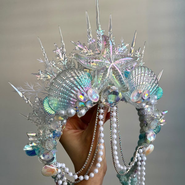 Adult Queen Crown (Winter Wonder Starfish Mermaid )