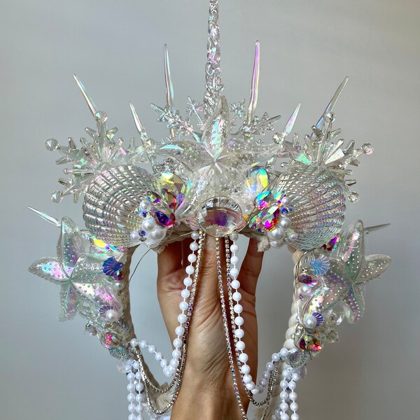 Adult Queen Crown (Winter Wonder Ice Mermaid )