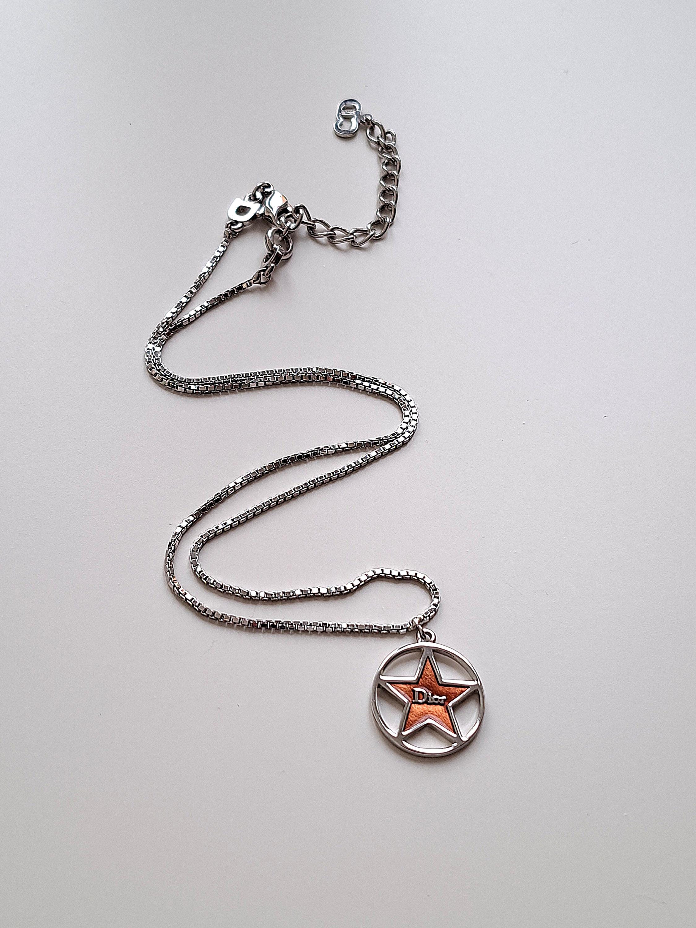 Christian Dior Pre-Owned Trotter Pendant Necklace | Silver