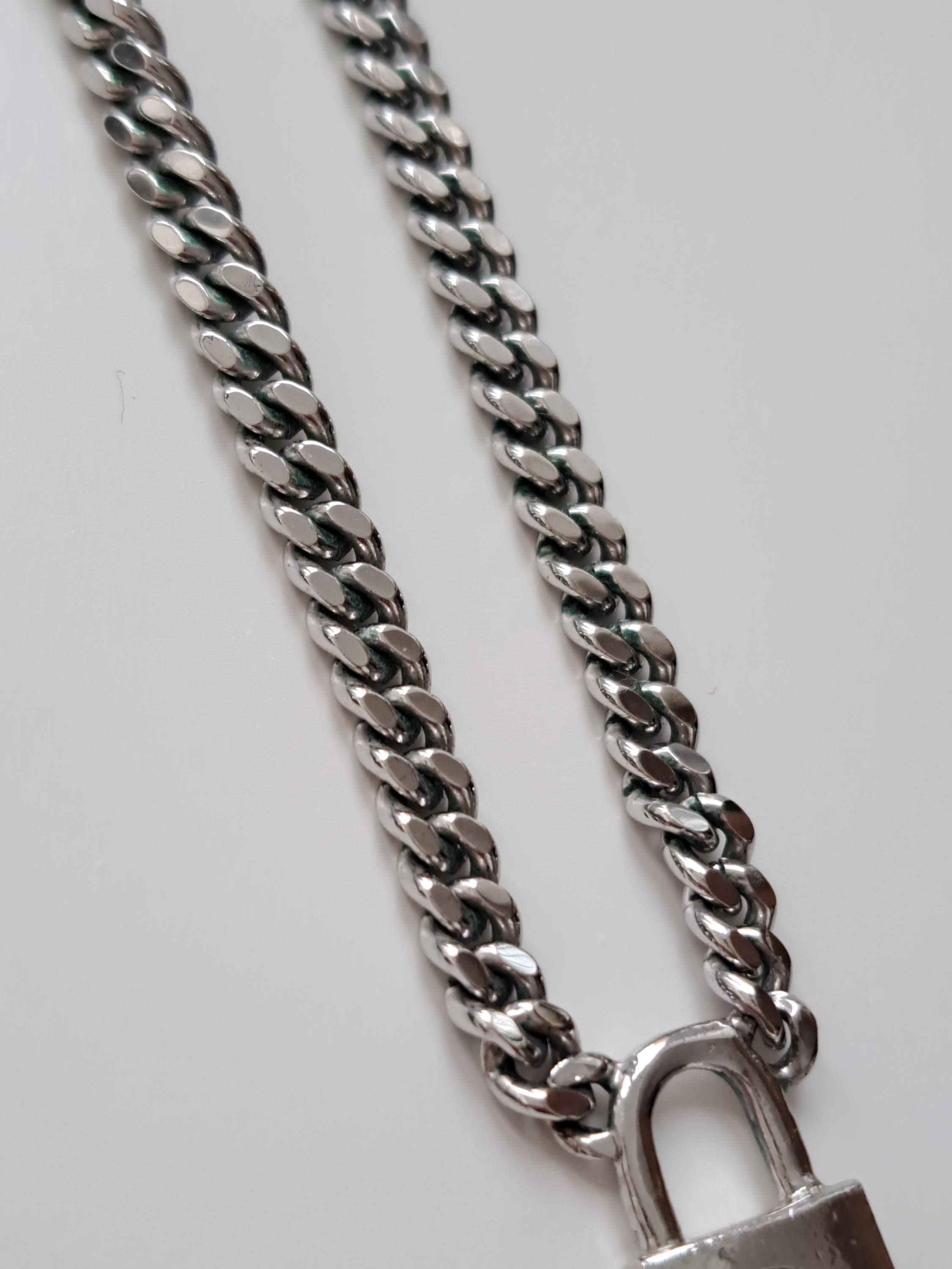Christian Dior Padlock and Key Vintage Choker Necklace 1990