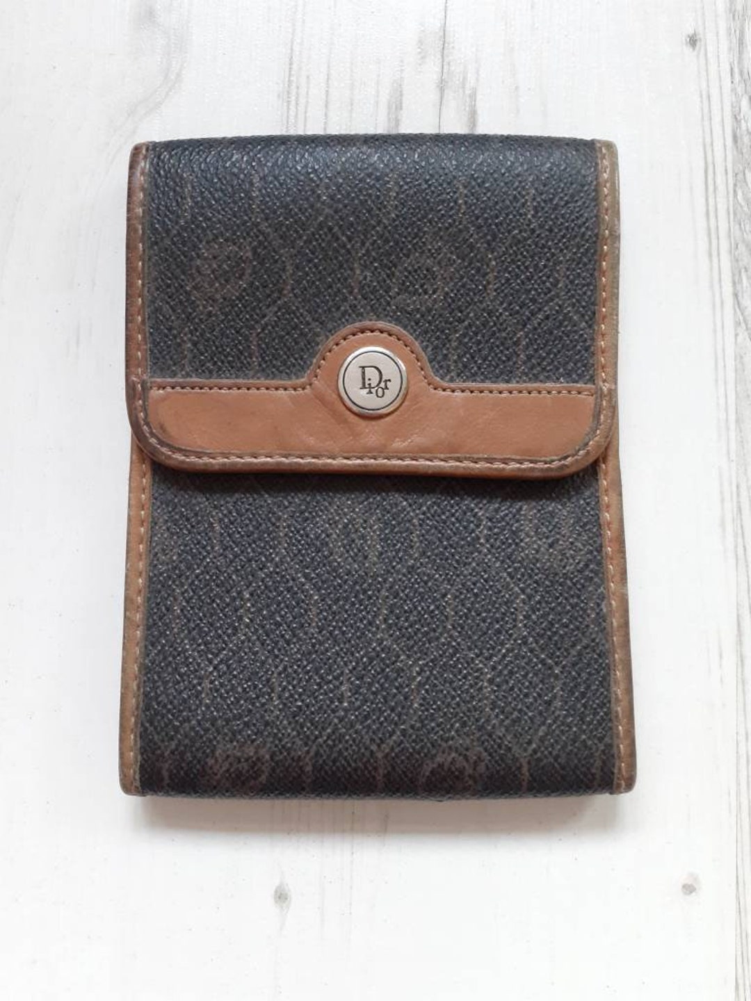Christian Dior Classic Monogram Leather Vintage Card Case Holder Pouch ...