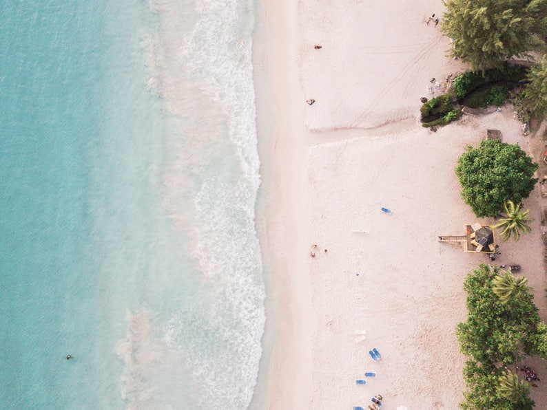 Pastel Colours Beach Scene Natural Light Photography Soft Sand Blue Water Beach Drone Photography Drone Photo Caribbean Sea