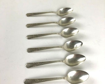 4 Oneida Simeon L George H Rogers Margate Salad Forks Silverplate FREE SHIPPING