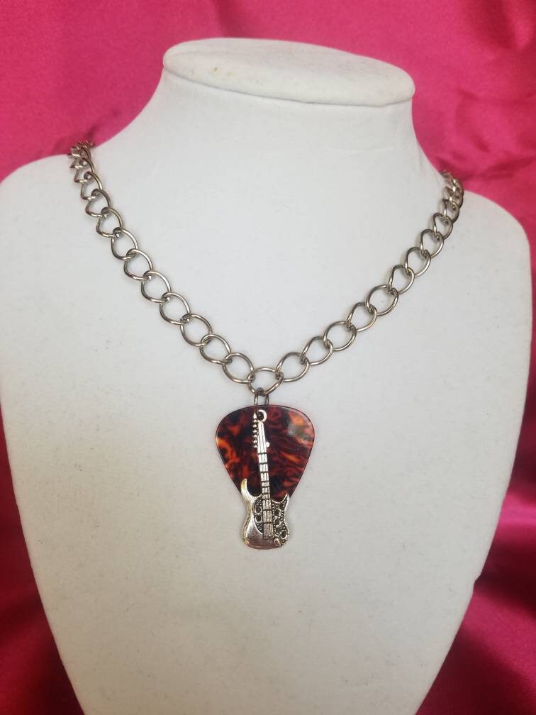 Collar de cadena de rock and roll Etsy
