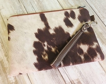 フェイクカウハイドリストレット｜小型ウエスタンバッグ