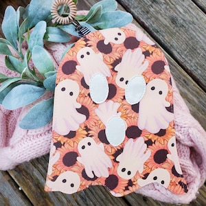 Boo Bestie Bag, Clip on small bag, Wristlet, , key holder, small wallet, bag accessory, clip on, pouch, cell phone holder, ghosts, ghostie