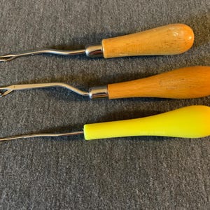 3 Latch Hook Needles for Rug Hooking!
