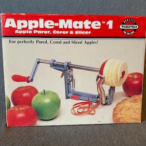 Apple Parer, Corer and Slicer w/Original Box & Instructions &quot;Apple-Mate 1&quot;!
