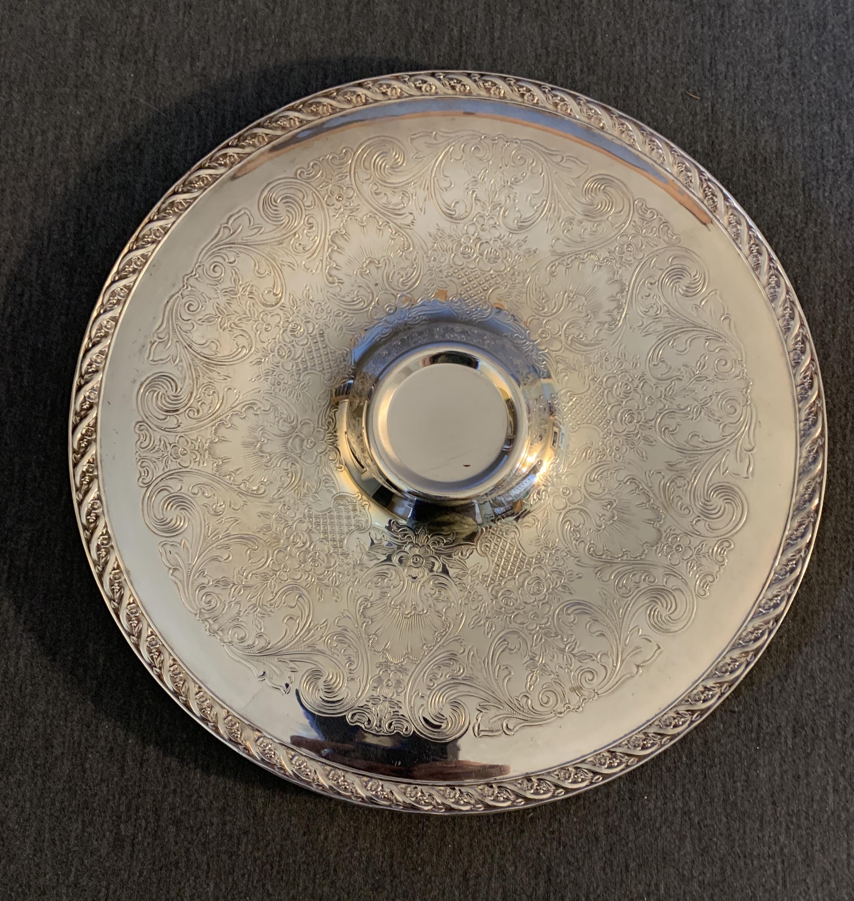 Wm Rogers Silverplate Orange Blossom 4921 Tray Wm Rogers And