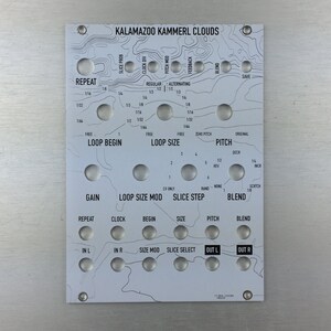 Kalamazoo Kammerl Clouds Alternative Panel For Clouds Eurorack Module by North Coast Modular Collective White