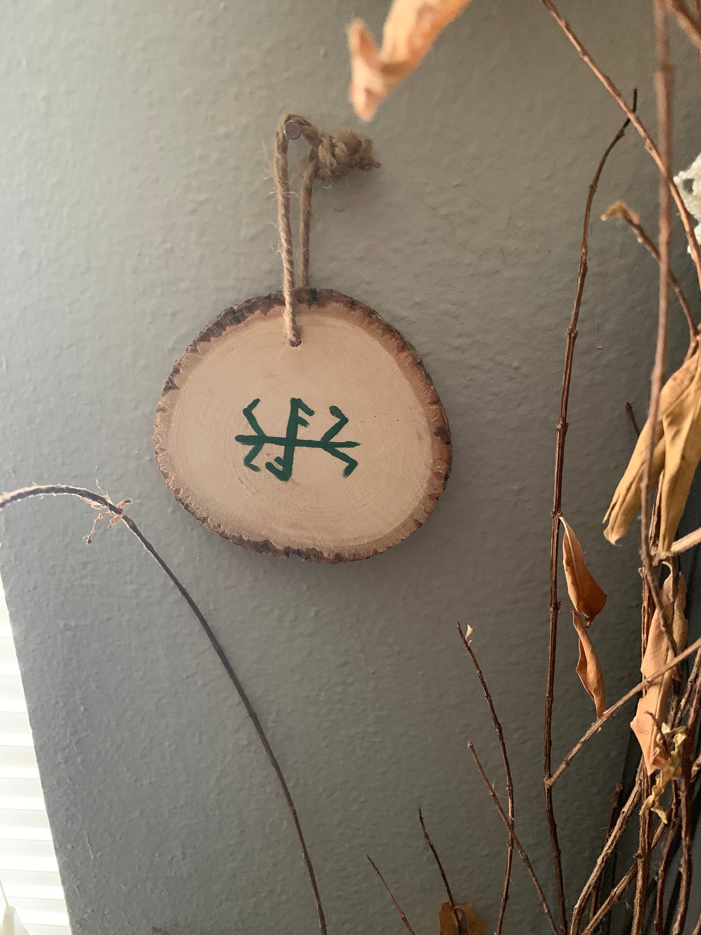 Bindrune for Home Protection, Norse Rune Art, Magic for House, Handmade ...