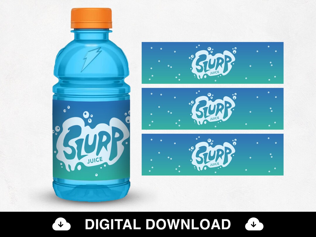 Gamer Slurp Label Gatorade Label Slurp Party Birthday Party - Etsy