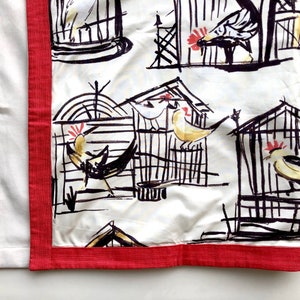 Decorative plaid, TISSUS D&#39;EDITEURS, Thevenon, P. Frey Cages aux Oiseaux Unique Piece, Reversible
