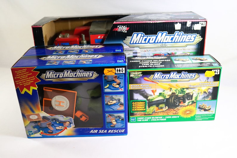 4 sealed Hasbro Micro Machines Vintage Toys and Playsets Micro Etsy