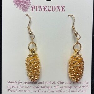 Real leaf Jewelry ,Gold Dipped Pinecone Earrings, French Ear Wires, Gold Leaf Jewelry, Leaves From Mother Nature, Natures Leaves, Pinecone