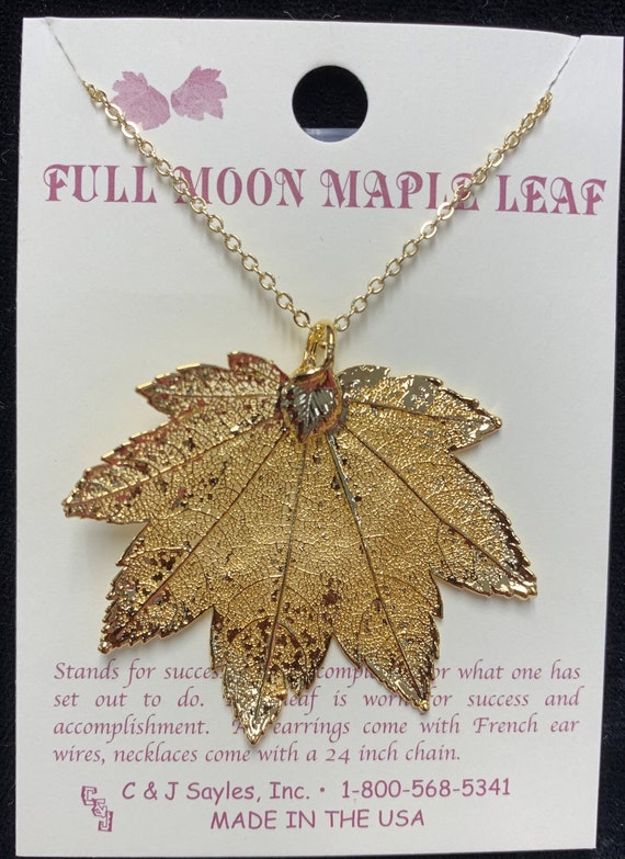 Full Moon Maple Necklace – Friction Jewelry Inc