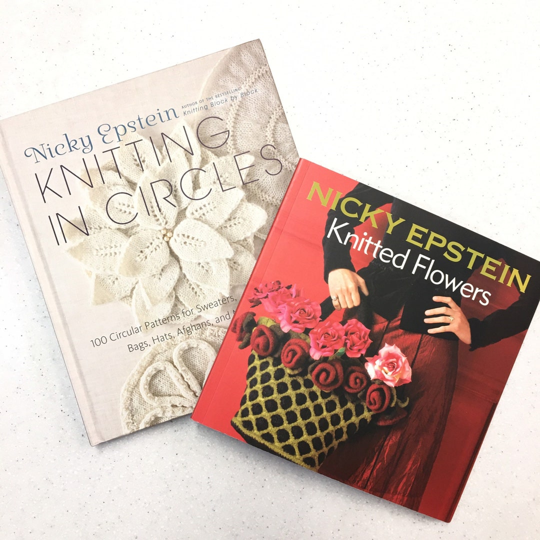 Nicky Epstein AUTOGRAPHED Knitting in Circles Knitted Flowers Pattern