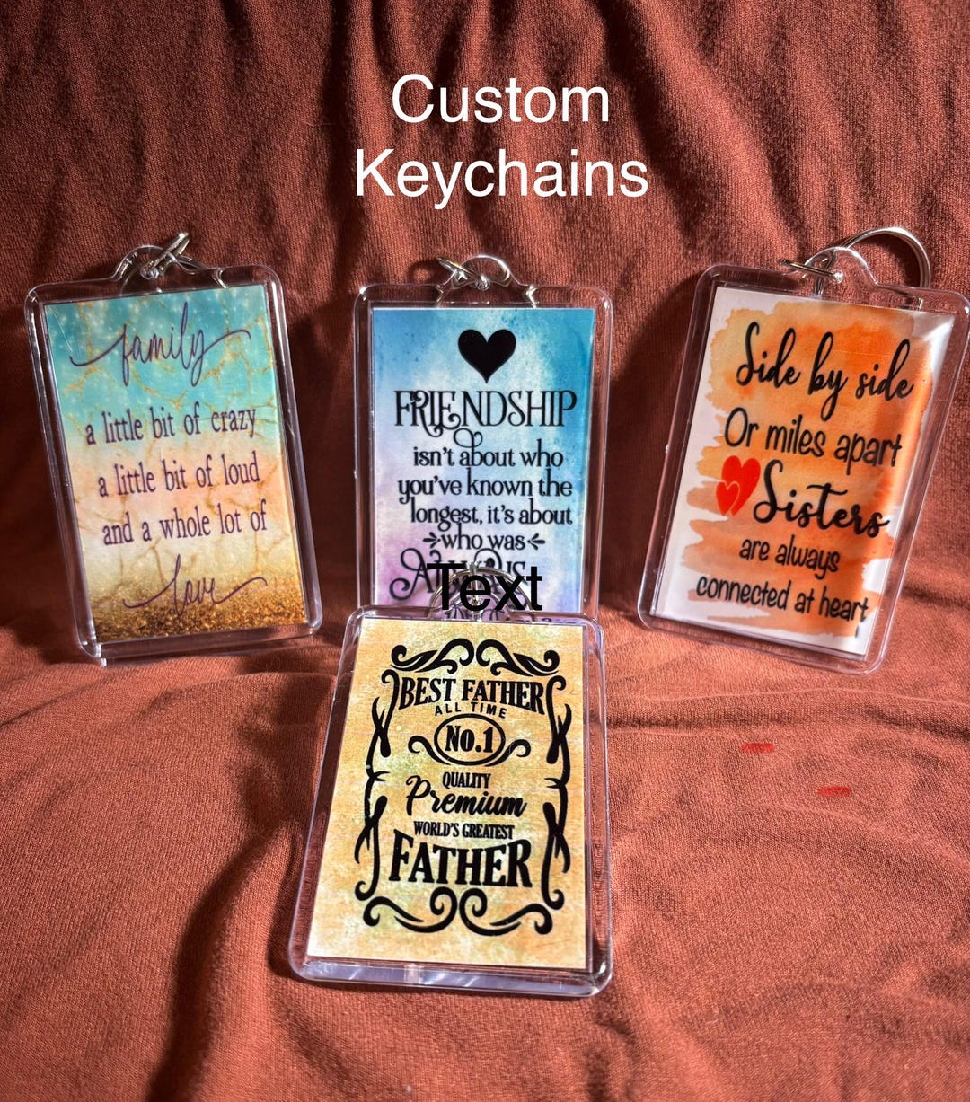 Custom Picture Keychains - Etsy