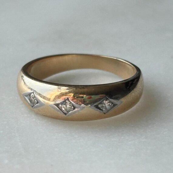 KASPAR & ESH | Donut Band with Three Diamonds | S… - image 6