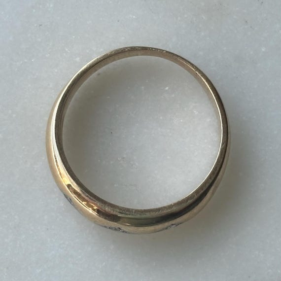 KASPAR & ESH | Donut Band with Three Diamonds | S… - image 8