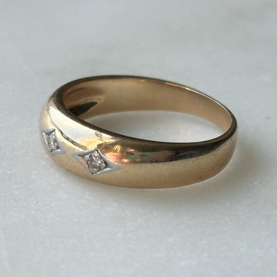 KASPAR & ESH | Donut Band with Three Diamonds | S… - image 7