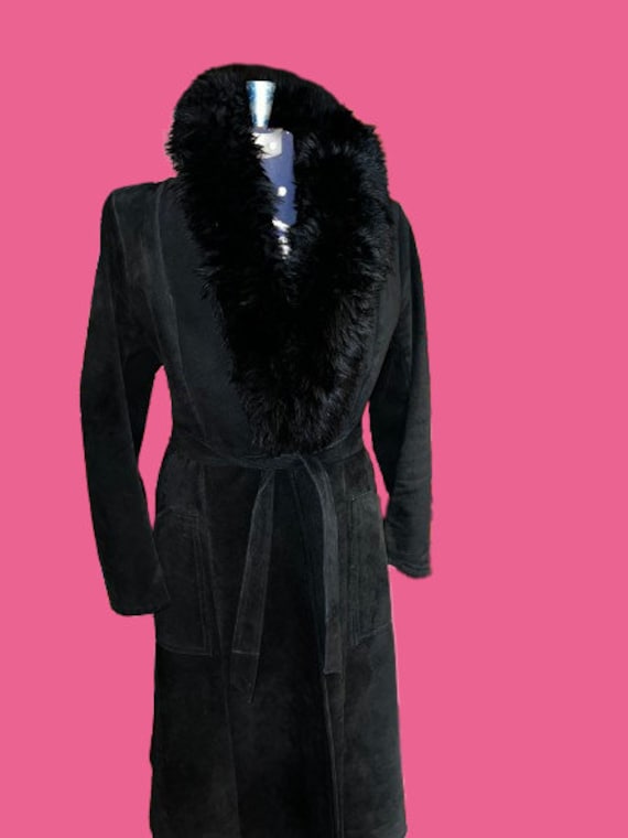 vintage shearling wool coat - Gem