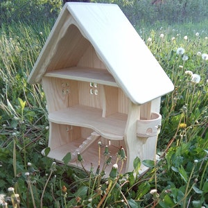 Handcrafted Natural Wooden Toy Dollhouse-waldorf 