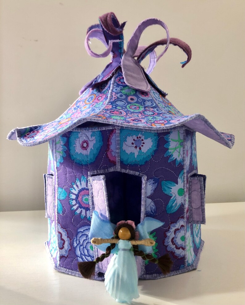 Handmade Fairy House With Mini Fairy Quilted Custom Made Lots Etsy