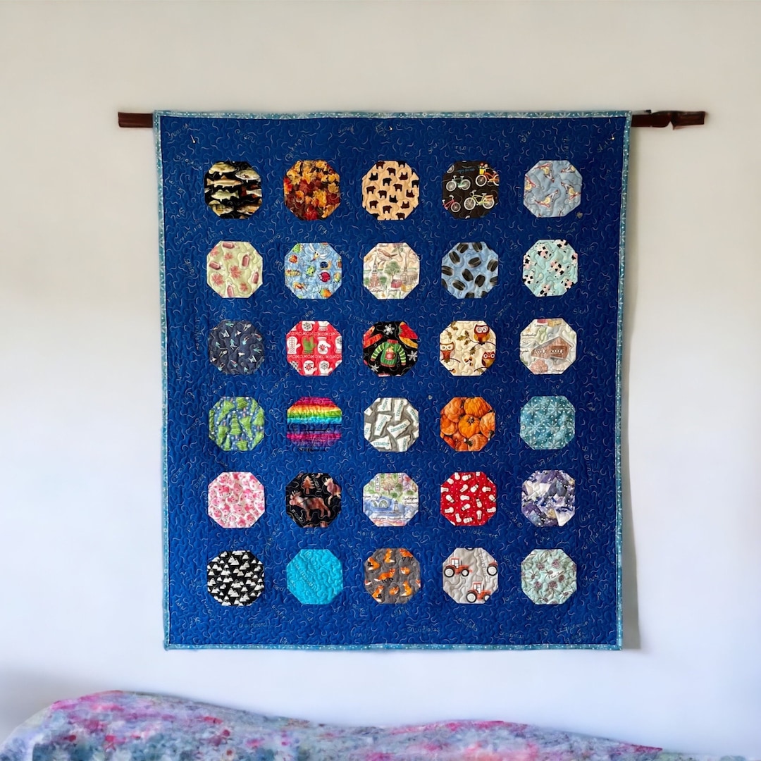 I Spy Baby Quilt Boy or Girl, Custom Made With 100 Cotton Fabric