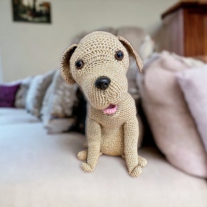 Peluche jaune personnalisée pour chien de laboratoire, faite sur commande, peluche personnalisée pour chien maman chien papa enfants