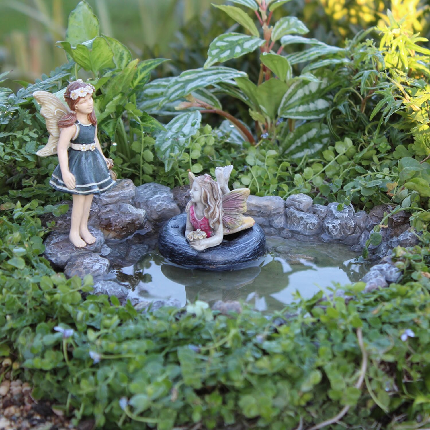 Fairy Swimming Hole - Fairy Pond - Miniature Fairy Garden Supply.