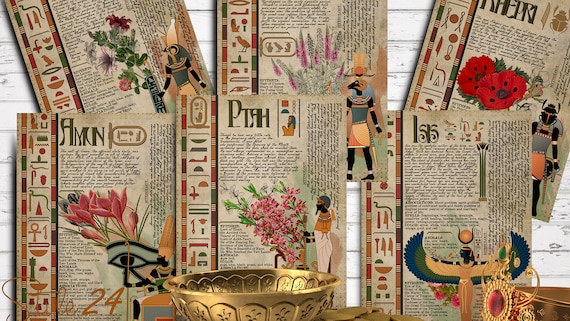 Egyptian Gods and Goddesses #2 Book of Shadows Pages (Digital Download)