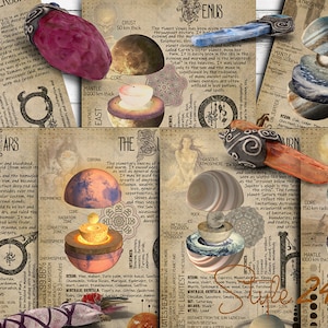 Planetarische magische Entsprechungen, Hexerei, bedruckbar, Buch der Schatten, BOS, digitaler Download, Zauber, Magie, grüne Hexe, Astrologie DIY